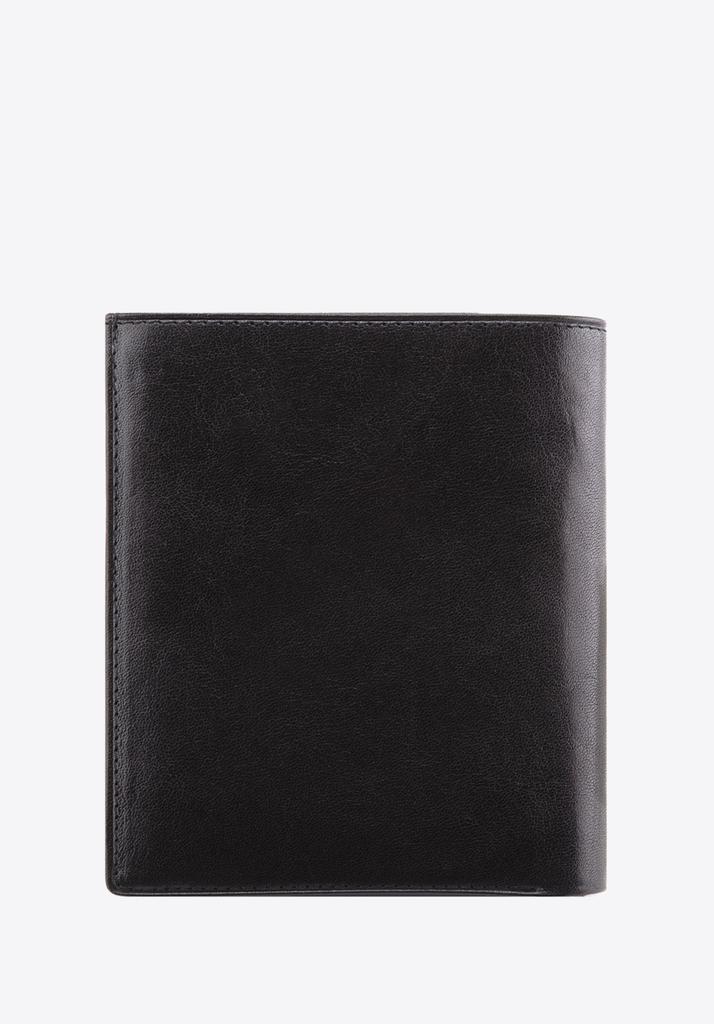 Wittchen Men's Leather Wallet With Double Pocket, Large Black, Natural Leather