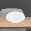 Adjustable Iron Display Stand for Showcasing Plates and Artwork