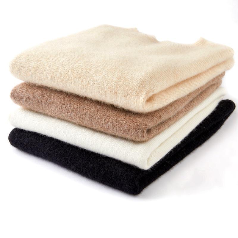 Women's Cashmere Sleeveless Vest - Autumn/Winter, Half-High Collar, Solid Color, Seamless Knit Pullover