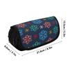 Pencil Case Double Layer Double Zipper 300D Polyester with Dual Storage for Pens Ruler Scissors and Earphones for Boys Girls