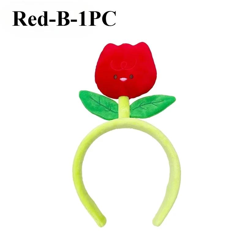 

Cute Tulip Flower Hair Clip Cartoon Caterpillar Face Wash Headband Adult and Kids Creative Funny Photography Hair Accessories