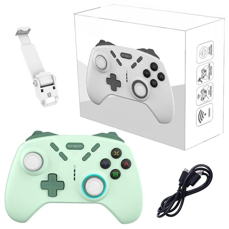 Bluetooth-compatable Wireless Game Controller for Switch/ PS4/PS3/Steam/IOS13.4+/Android (HID)/ Harmony OS Gamepad Joystick