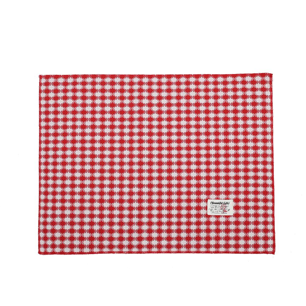 

Скатерть из ткани в стиле ретро, красная клетчатая салфетка, рождественская подставка для обеденного стола, подставка для еды, фоновая ткань для украшения дома 30X40cm красный