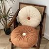 Perne în stil european, ușoară, de lux, culoare solidă, în formă de roată, scaun rotund lucrat manual, fereastră, perne de birou, pernă de canapea, futon