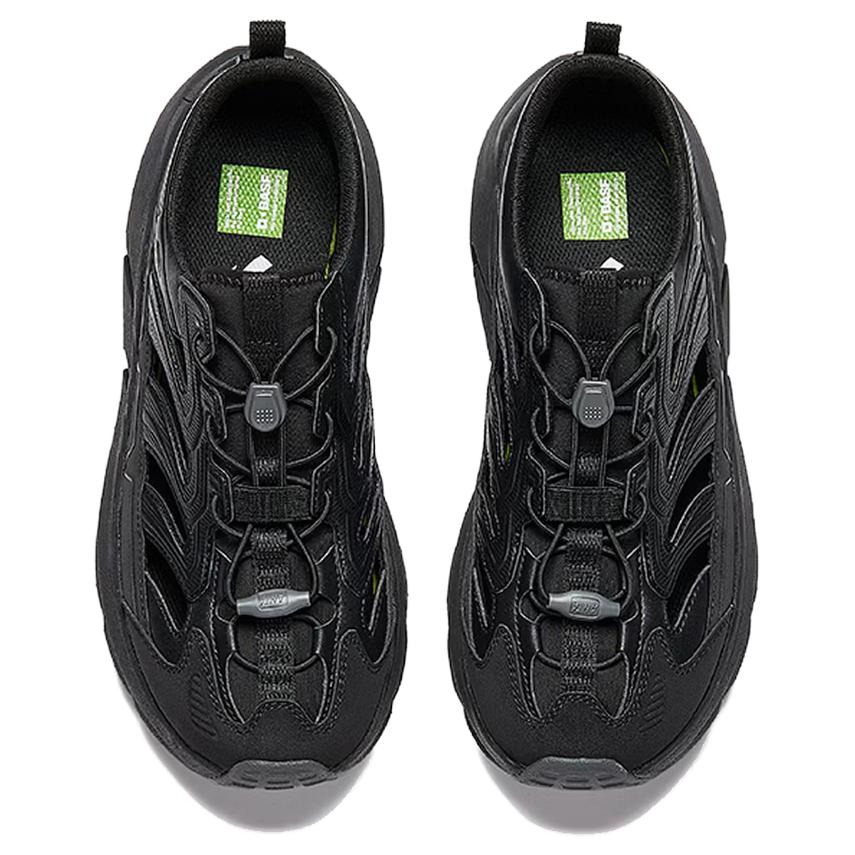 Anta Exploration Fabric Synthetic Leather Comfortable Trendy Non-Slip Breathable Creek Shoes Women Shoes Black 122628530-4
