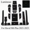 For Haval M6/M6 Plus 2017- Non-slip Mat Water Cup Storage Door Slot Mat Car Modification Decoration Supplies Accessories