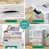 Large Capacity Transparent Plastic Storage Box