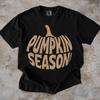 Distressed Pumpkin Season T-Shirt, Fall Autumn Tee, Soft Comfy Fit
