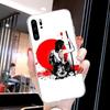Custodia per telefono Samurai Gril da donna per Huawei P50 P40 P30 Pro Mate 40 30 Pro Nova 8 8i Y7P Honor Cover trasparente per telefono