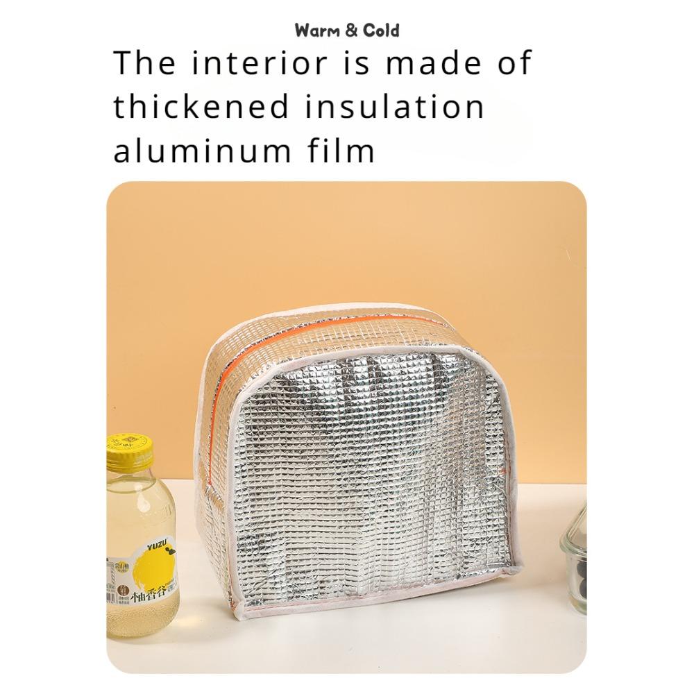 Cute Bento Bag with Rice, Portable Lunch Bag, 3D Three-dimensional Printed Cartoon Preservation and Insulation Lunch Box Bag