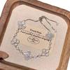 Pink Small Flower Four Piece Set Adjustable Micro Paved Delicate Jewelry For Women