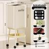 Pattumiera Premium ad Altezza per Casa e Aree Living - Grande Capacità, Design Elegante, Non Richiede Piegarsi, con Coperchio