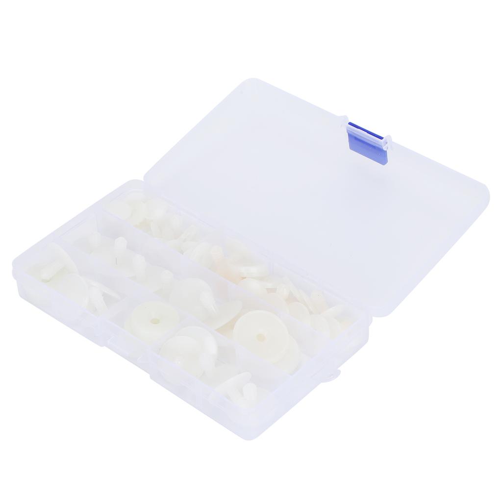 35 Set Puppengelenke DIY Bastelspielzeug Zubehör Einrastbolzen Bärenherstellungsmaterial Weiß