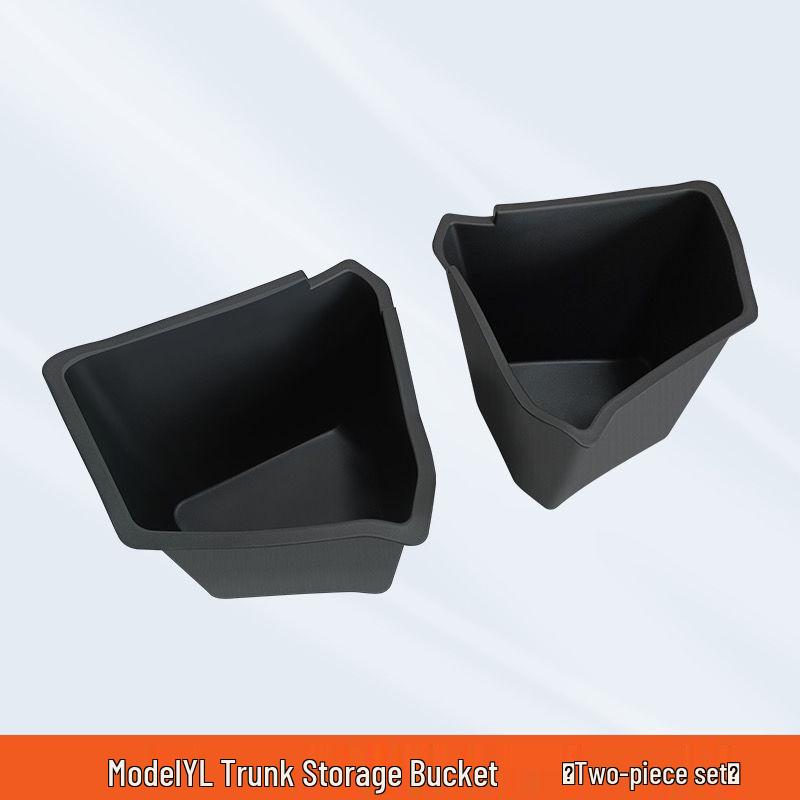 Tesla Model Y 3 TPE Trunk Storage Box & Side Pocket Accessories