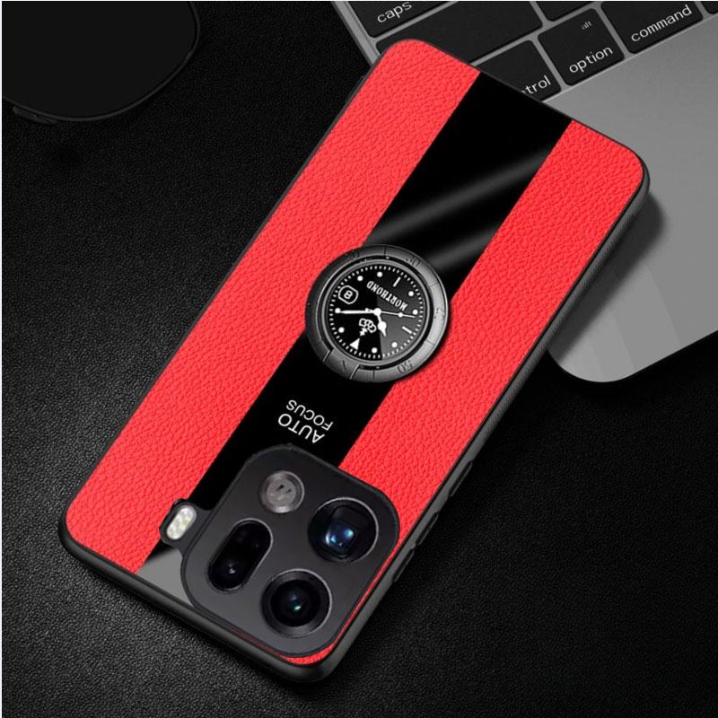 Magnetic Holder Shockproof Cover For Oppo Find X9 X9Pro PU Leather Matte Silicone Shell Soft Frame Bumper Case For Find X9 Pro