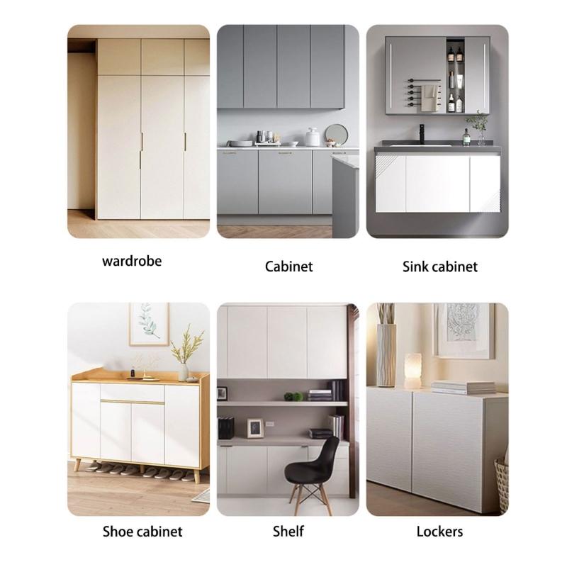 Cabinet Push Latches Push To Open Catches Lock Rebound Locking Catches Bounce Lock for Cabinet Drawer Wardrobe