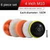 Polishing Sponge Plate Set Imitation Plush Waxing Angle Grinding Cleaning Sponge Wheel Car Beauty Set Electric Drill Polishing