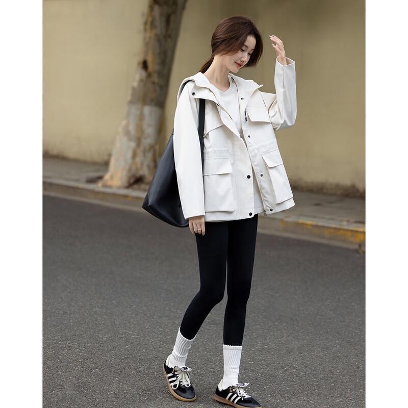 Demana Women's Autumn Hooded Loose Fit Jacket