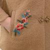 Paster 2025 Autumn/Winter Embroidered New Chinese Style Mother's Faux Wool Jacket