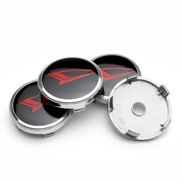 

4PCS 56mm/60mm Car Tire Wheel Center Hup Caps Badge Stickers for Terios Sirion Mira Materia Rocky YRV Feroza Charade