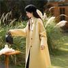 Best-Selling Yellow Alpaca Wool & Mulberry Silk Double-Sided Coat - 2025 Autumn/Winter Korean Style Mid-Length Outerwear