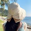 Packable Sun Hat Summer Hat, Rear Bowknot Wide Brim Cycling 360 Hiking Degree Protection UV Fisherman for Outdoor Travel-friendly