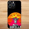 Monkey G-Gorilla TagS Phone Case For iPhone 16,15,14,13,12,11,Mini,Pro,SE,MAX White Matte Shockproof Cover