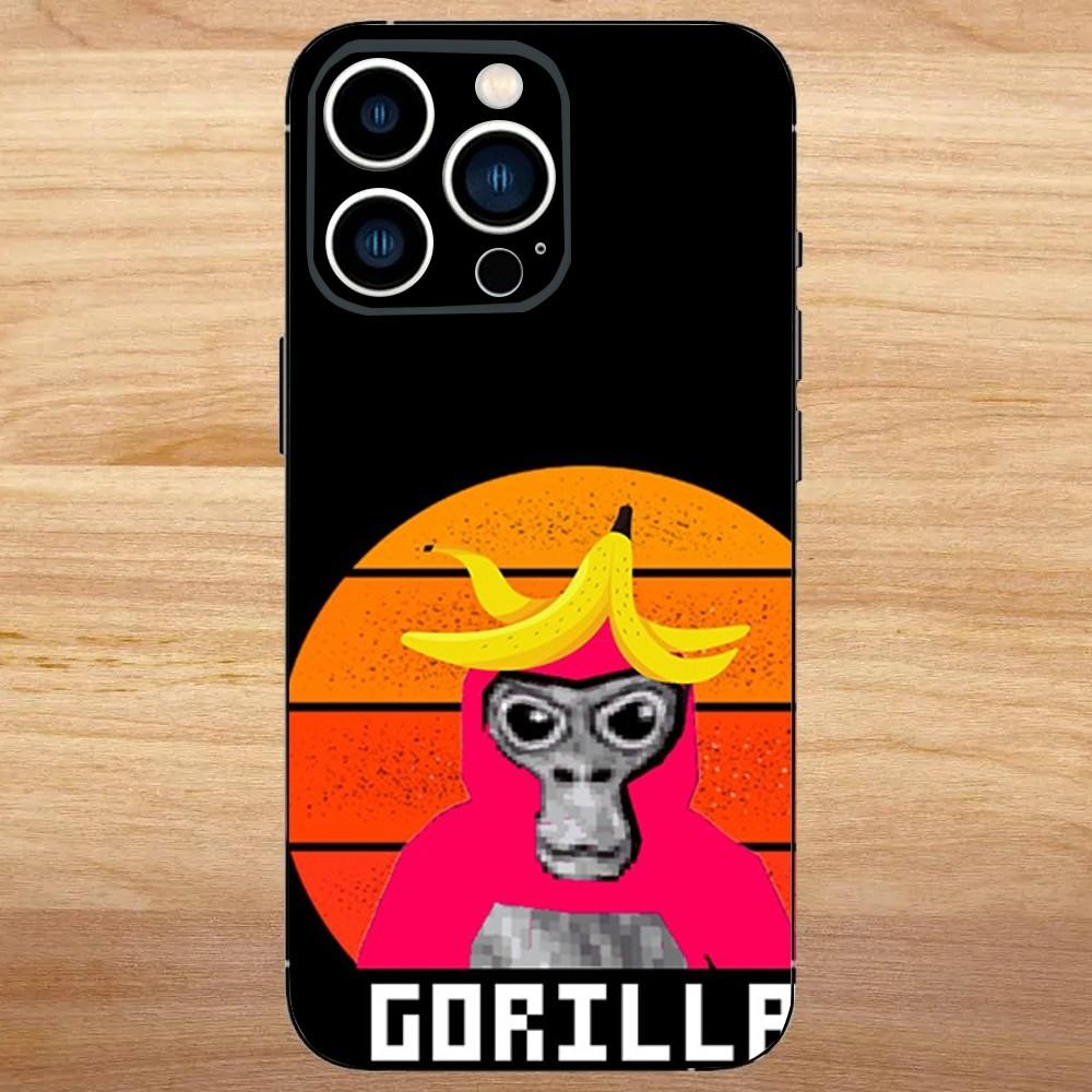 Monkey G-Gorilla TagS Phone Case For iPhone 16,15,14,13,12,11,Mini,Pro,SE,MAX White Matte Shockproof Cover