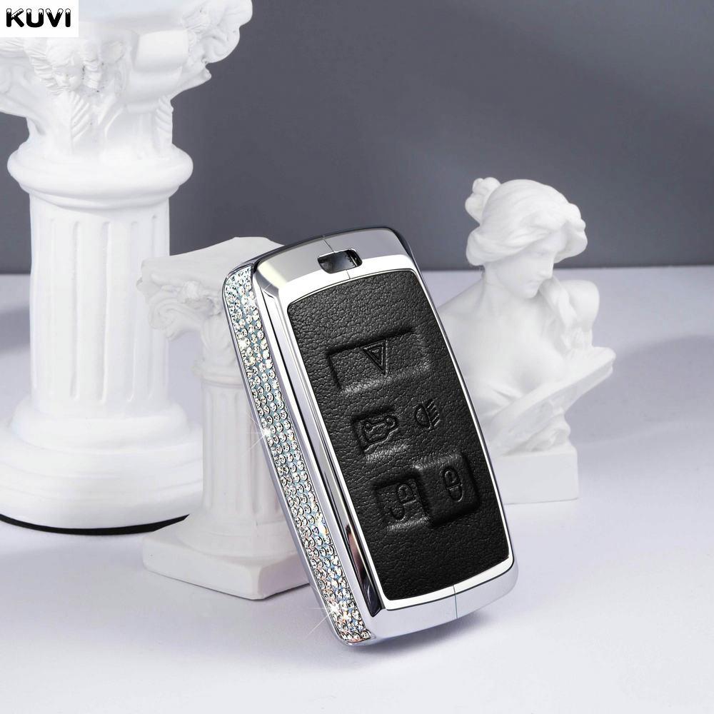 

ZInc Alloy Car Remote Key Case Cover Shell Fob for Land Rover Range Rover Discovery 5 Sport 2018 2019 for Jaguar XEL E-PACE чёрный