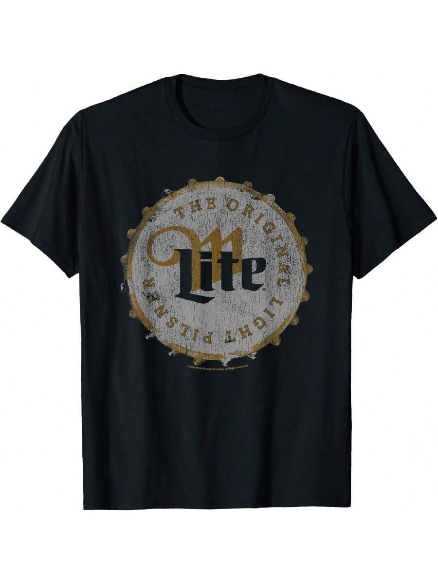 Miller LitesThe Original Light Pilsner Bottle Cap Vintage T-Shirt.Jpg S разноцветный