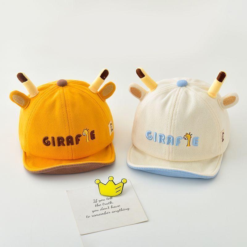 Giraf Deer Antler Baby Baseball Cap For Spring Autumn Sun Protection