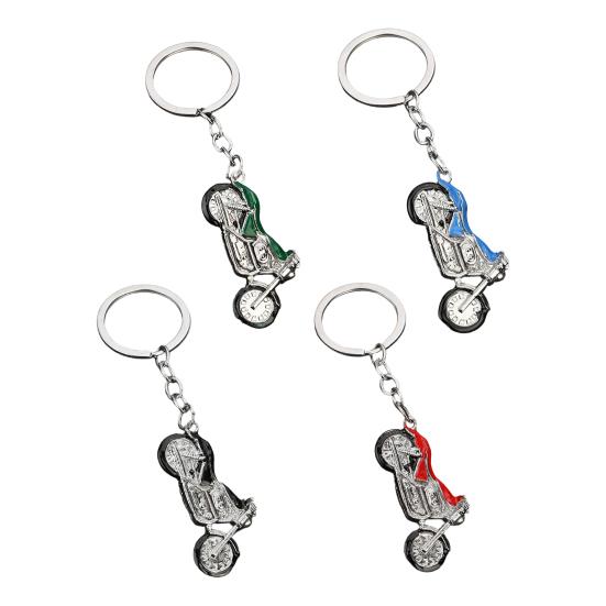 Motorcycle Keychain Alloy Rhinestone Metal Key Ring  Multiple Colors Cool Car Keychain Accessories for Men Women Accessories