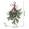 Simulated Mistletoe Branch Christmas Greenery Floral Stems Branches Festive Mistletoe Garland Durable Faux Branches