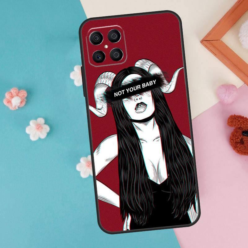 Devil Girl Woman Case For Honor Magic 7 5 6 Lite Pro Honor X8b X9b X9a X8a X8 X9 X9c 50 70 90 200 Lite Cover