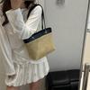 Sommer neue Mode Stroh Pendler Tragetasche Damen Retro High-End Casual Schulter Achseltasche