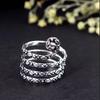Silver Buddy Splint Ring, Two Finger Support for Rheumatoid Arthritis, Handmade RA Ring