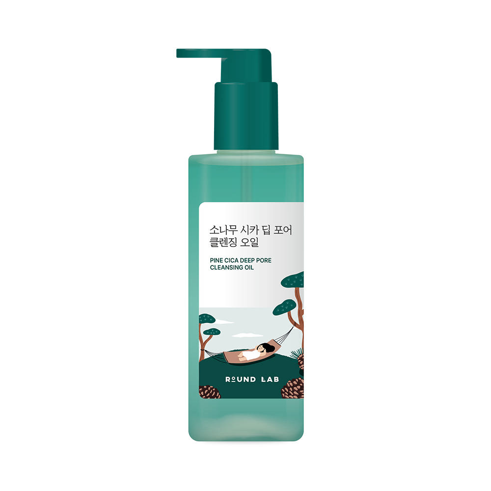 Round Lab Pine Cica Deep Pore Cleansing Oil Makeup Remover & Blackhead Care 200ml