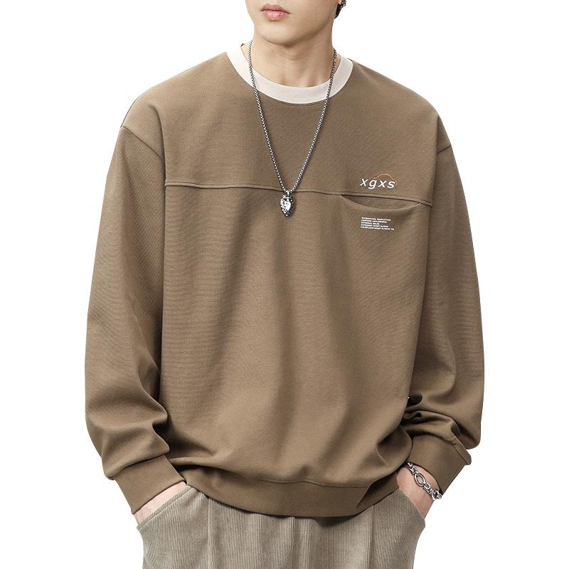 Automne Et Hiver Pull Lourd Rétro Japonais Pour Homme Ample Grande Taille Tendance Marque Pull Col Rond Décontracté Haut Marée
