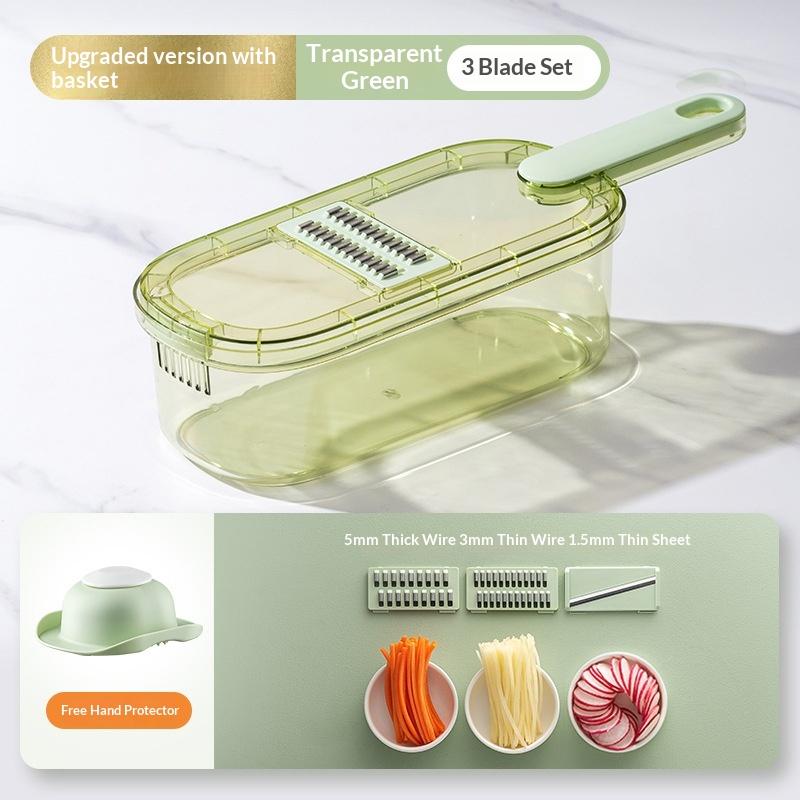 Vegetable Cutter Multi-function Chopper Slicing Shredding Dicing Fast Chopper Set for Potato Carrot Cucumber Home Kitchen