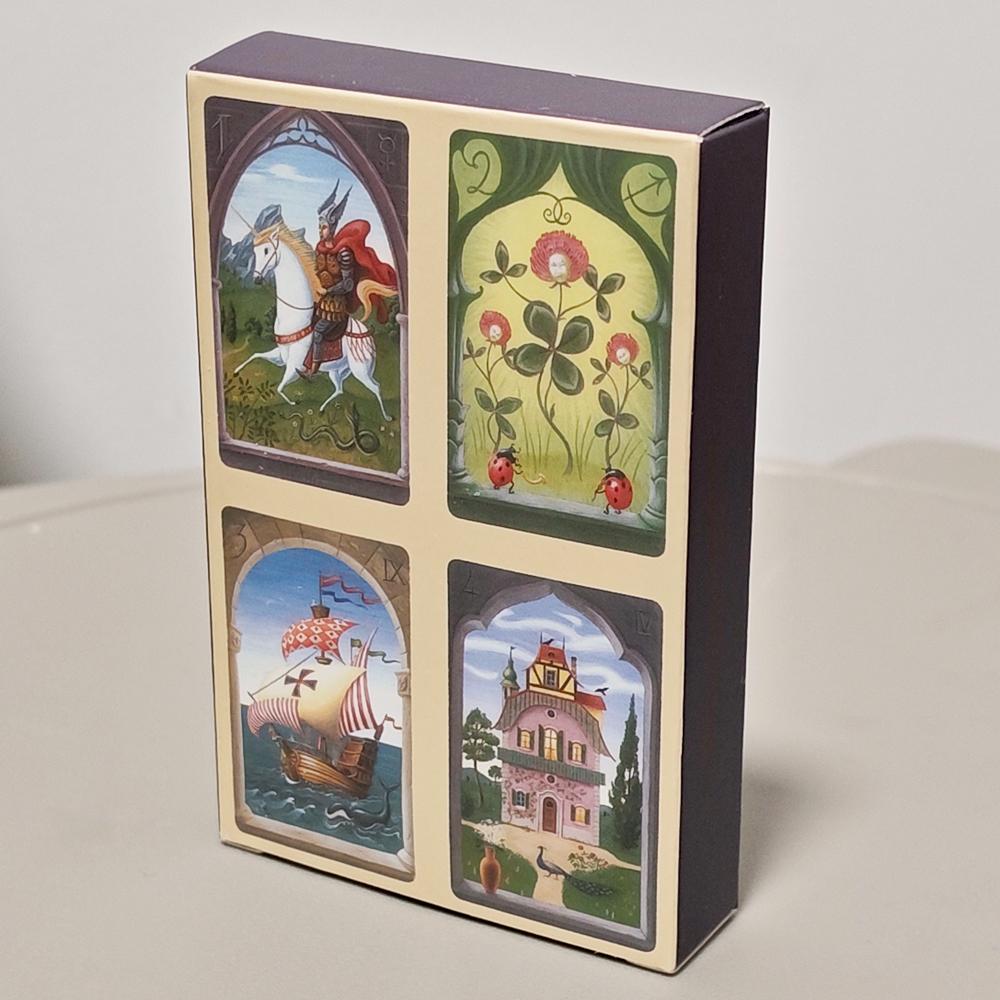 Mystical Lenormand Deck Printed On 350GSM Double-embossed Cardstock 9*6cm 36 Pcs Lenormand Cards