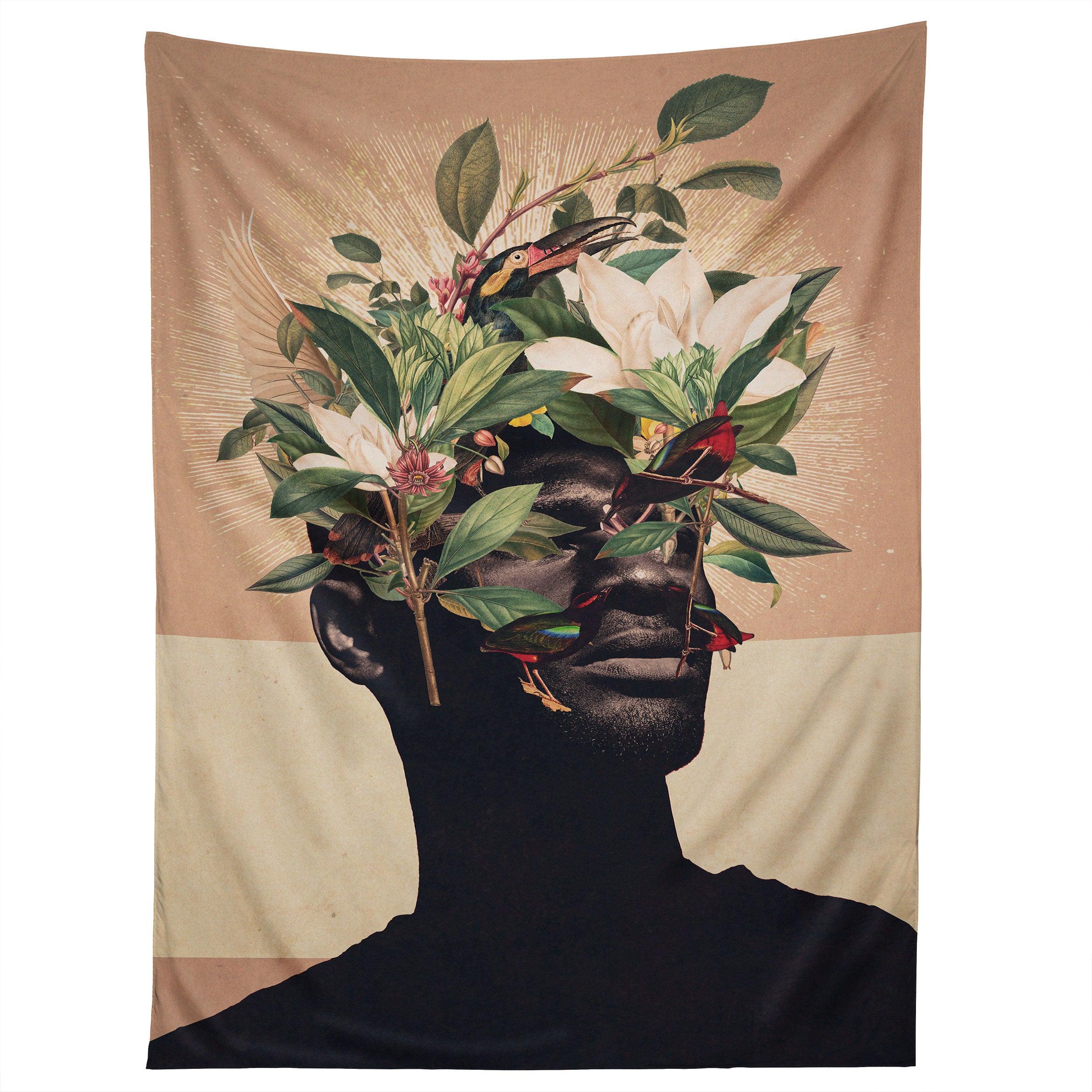 BIRDS ARE MY REAL ORIGIN tapestry 75x100