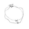 Pearl Zircon Butterfly Necklace Set: Elegant Korean Clavicle Chain with Super Fairy Design for Women