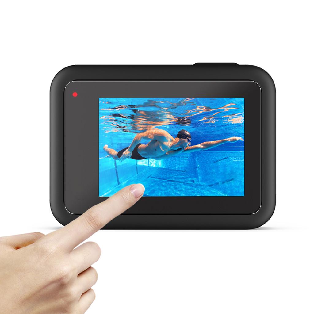 Soft Silicone Protective Housing Cover Case+Tempered film for Go-pro 8 Black