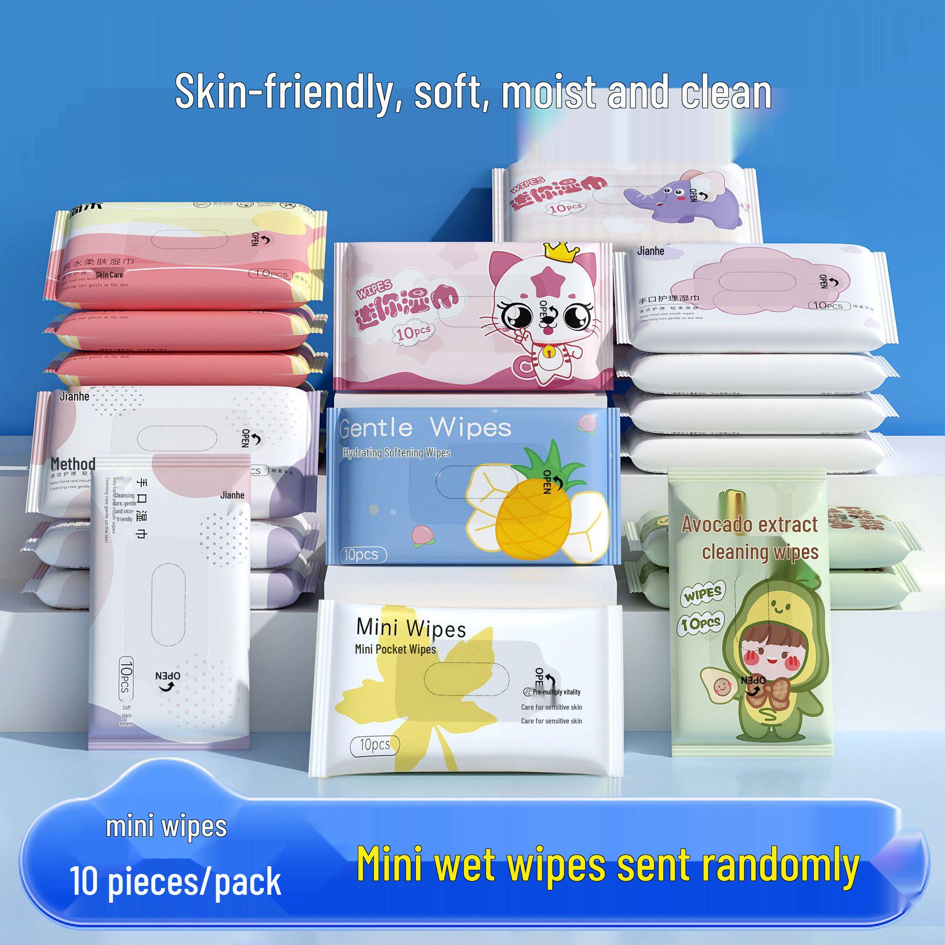 

Большая упаковка детских салфеток для новорожденных - для рук и рта, портативные детские влажные салфетки