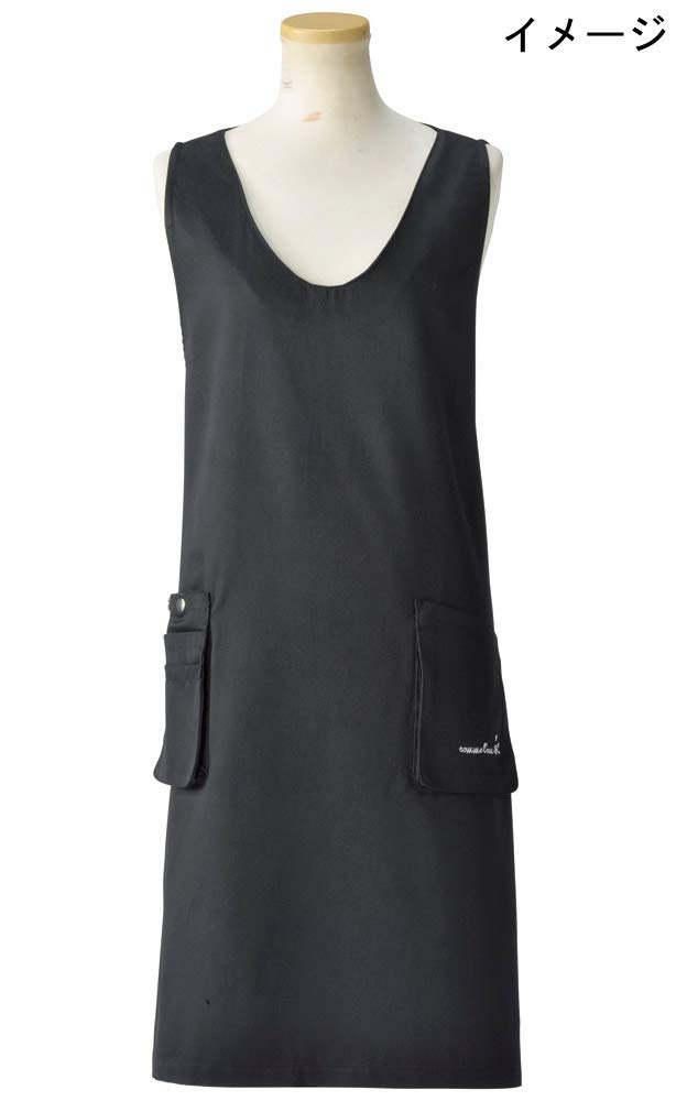 Flea Market International Trading Apron Black Total 90cm Size Length/approx.