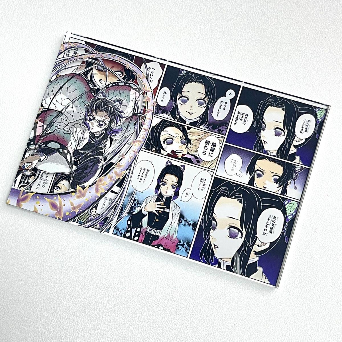 Demon Slayer Acrylic Brick Kochou Shinobu Tokitou Muichirou Anime Peripheral Fashion Delicate High Transparency Acrylic Ornament 15x10x1cm