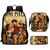 One Piece 3 In 1 Lightweight Adjustable Front Pocket School Backpack Set With Crossbody Bag Pencil Case For Boys Girls Ages 6-10