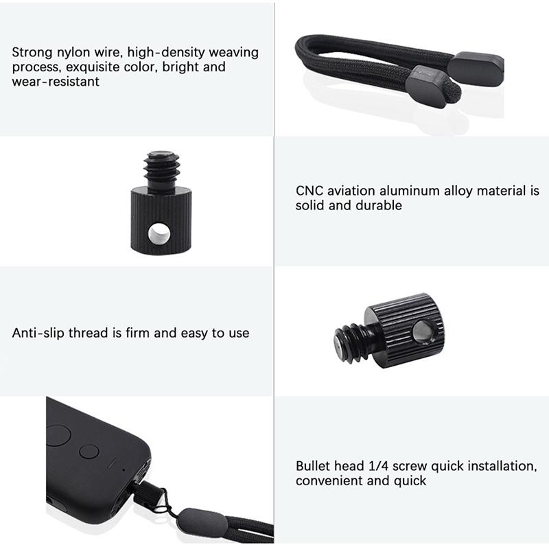 1Pc Adjustable Lanyard For Insta360 X3 Panoramic Camera Hand Wrist Strap Anti-slip Anti-lost Rope Mount Holder Camera Accessory