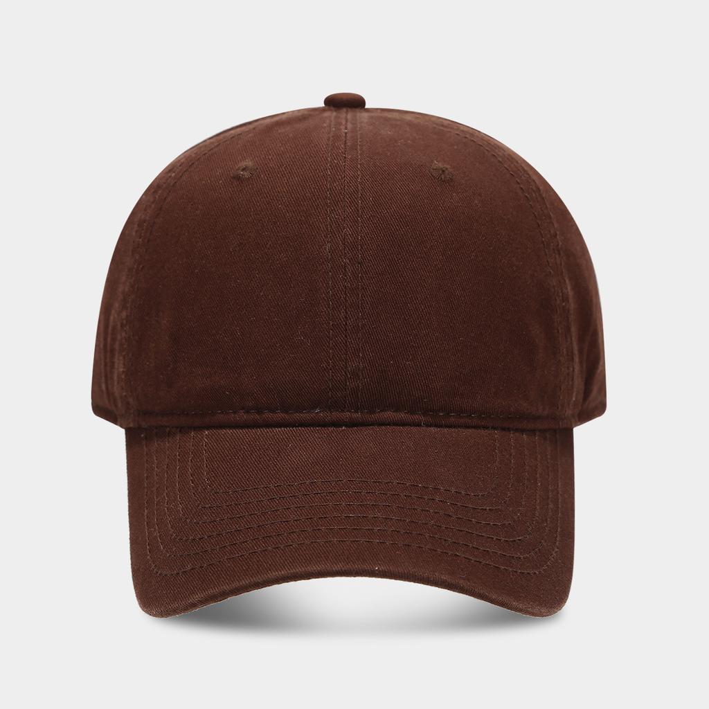 High Quality Solid Color Soft Top Baseball Cap Men's European and American Fashion Washed Cotton Retro Wide Brim Cap Women's Hat Tide