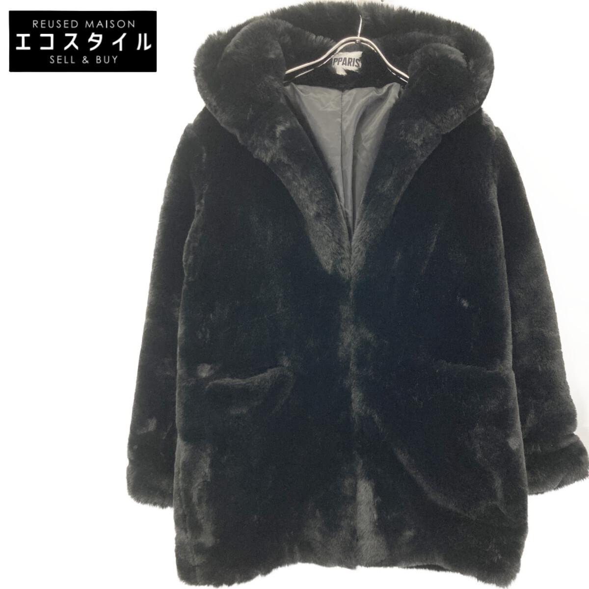 

Apparis F46 Black Faux Fur Coat coat S blackUsed
